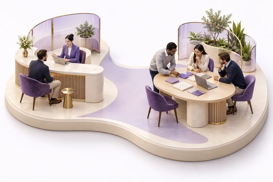 A client and implementation team scope the opportunity.